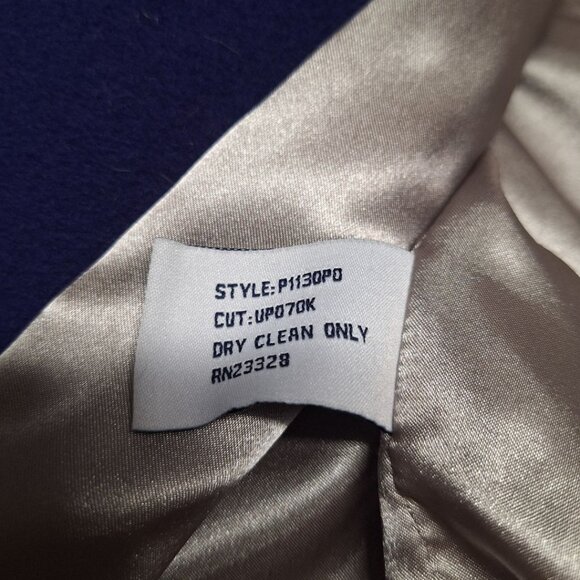 Pendleton Coat Lambs Wool Blue Jacket Single Button Womens 16P Petite Short - Picture 7 of 8